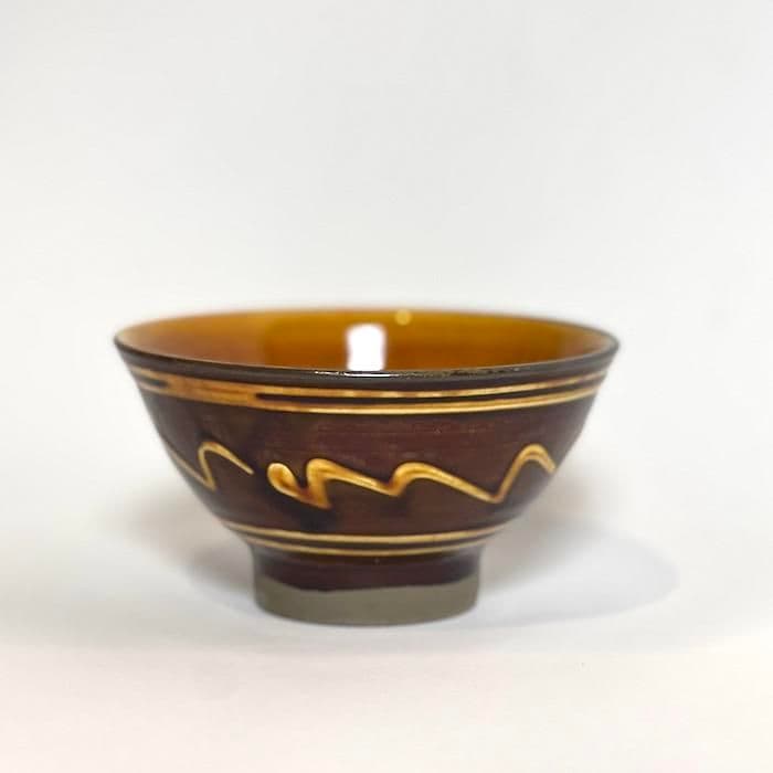 小鹿田焼 坂本浩二窯 飯碗 4寸 茶碗