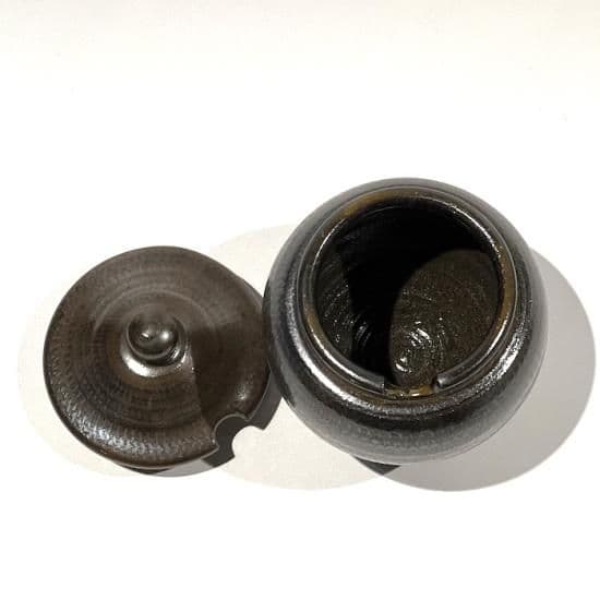 小鹿田焼　小袋窯　１合薬味壷　口切 - 3