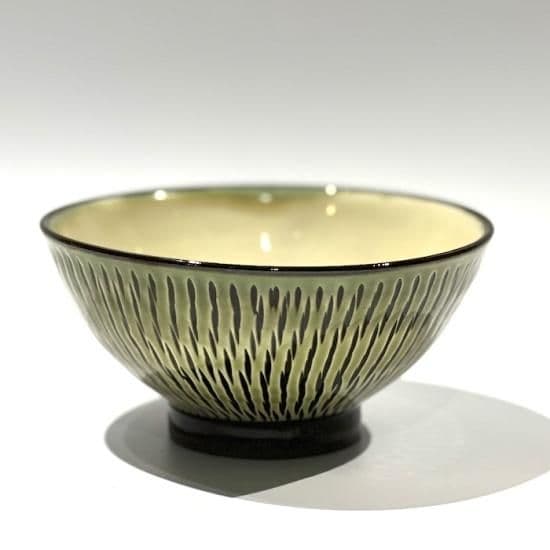 小鹿田焼　坂本浩二窯　4.5寸　大きめ　飯椀　茶碗 - 5