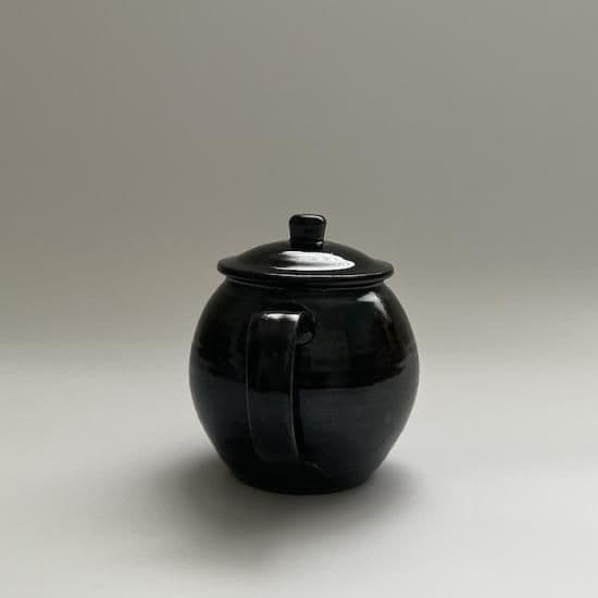 ティーポット 黒 (500ml)小鹿田焼 黒木昌伸窯 - 4