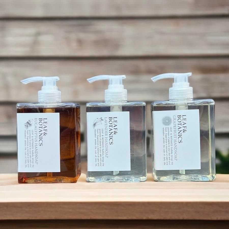LEAF&BOTANICS ハンドソープ （ユーカリ/ラベンダー/グレープフルーツ） 230ml 〜200ml