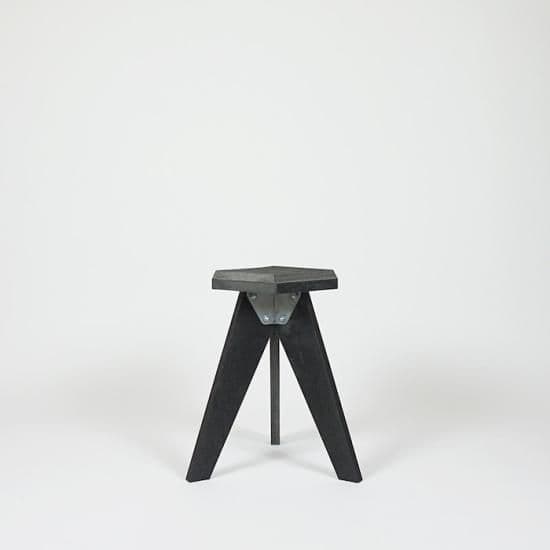 RECYCLED PLASTIC HEX STOOL - 2