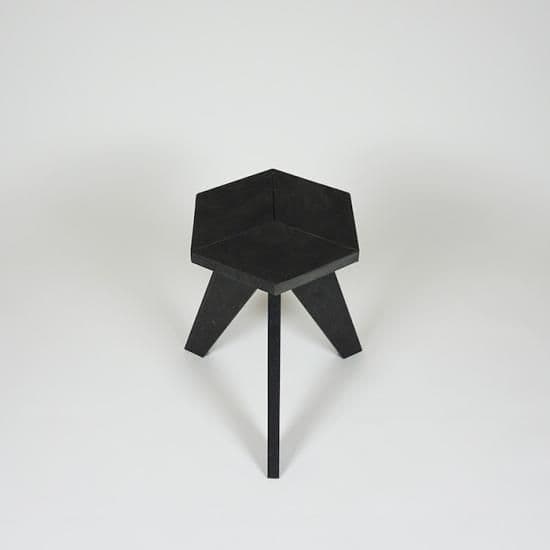 RECYCLED PLASTIC HEX STOOL - 3