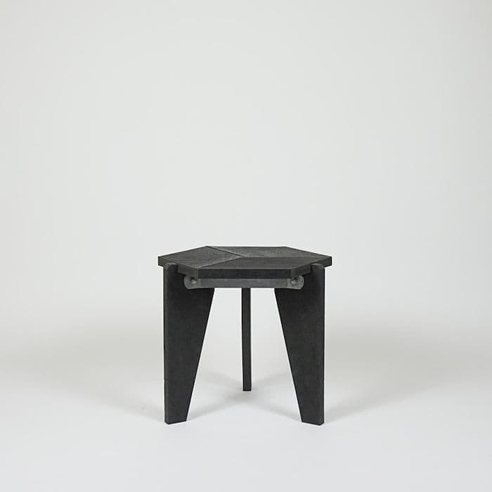 RECYCLED PLASTIC HEX SIDE TABLE
