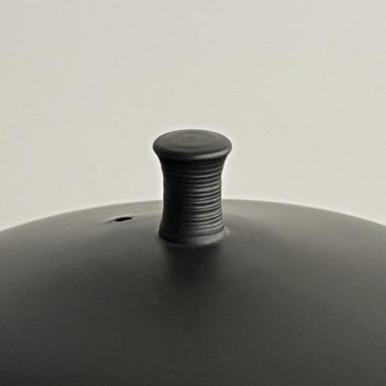 常滑急須　わん形急須（黒）330ml  横手 口広（1~2人用）北龍　梅原タツオ愛知 - 6