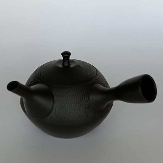 常滑急須　玉形飛びかんな　黒　(300ml / 1〜2人用) ・(450ml / 1〜4人用)北龍　梅原タツオ愛知 - 4