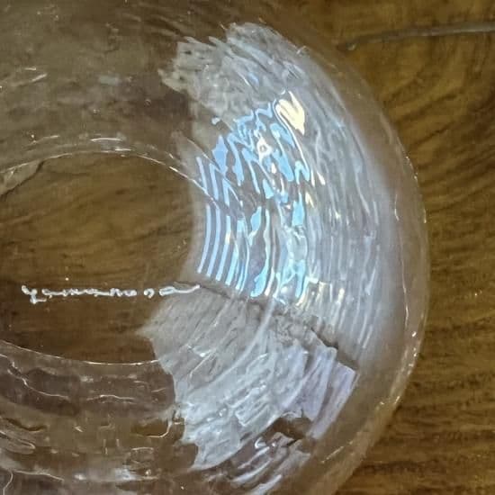 ヤマノネ硝子氷紋片口 - 5