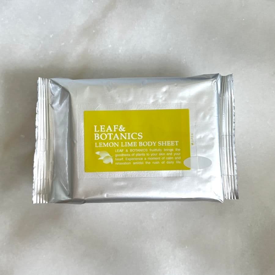 ボディ＆ヘアシート レモンライム ＜ふきとり用化粧水＞ 松山油脂 LEAF&BOTANICS 東京